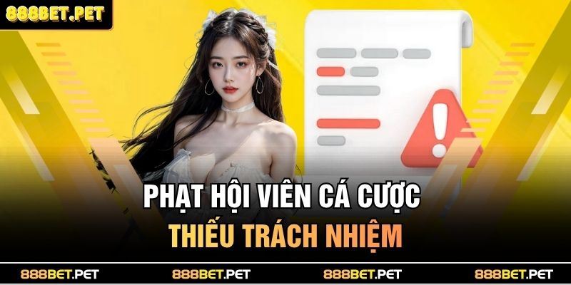 Phạt hội viên cá cược thiếu trách nhiệm